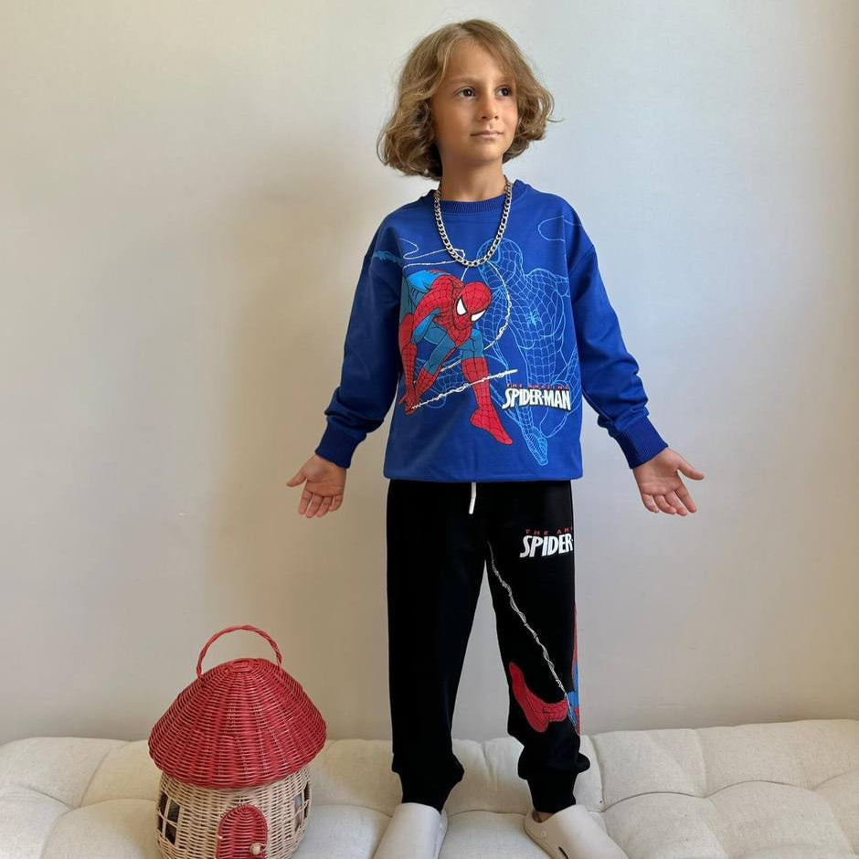 Web Hero Boys Joggers Set-0
