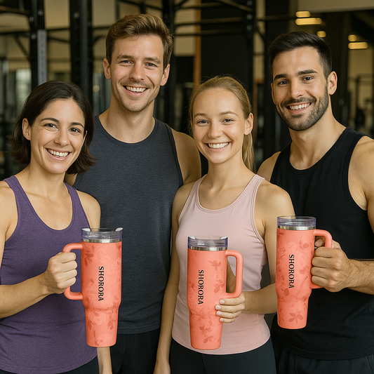 ThermoVibe Edelstahl-Thermosbecher – Stilvoll & Praktisch für Fitness & Büro oder Unterwegs - Shopora