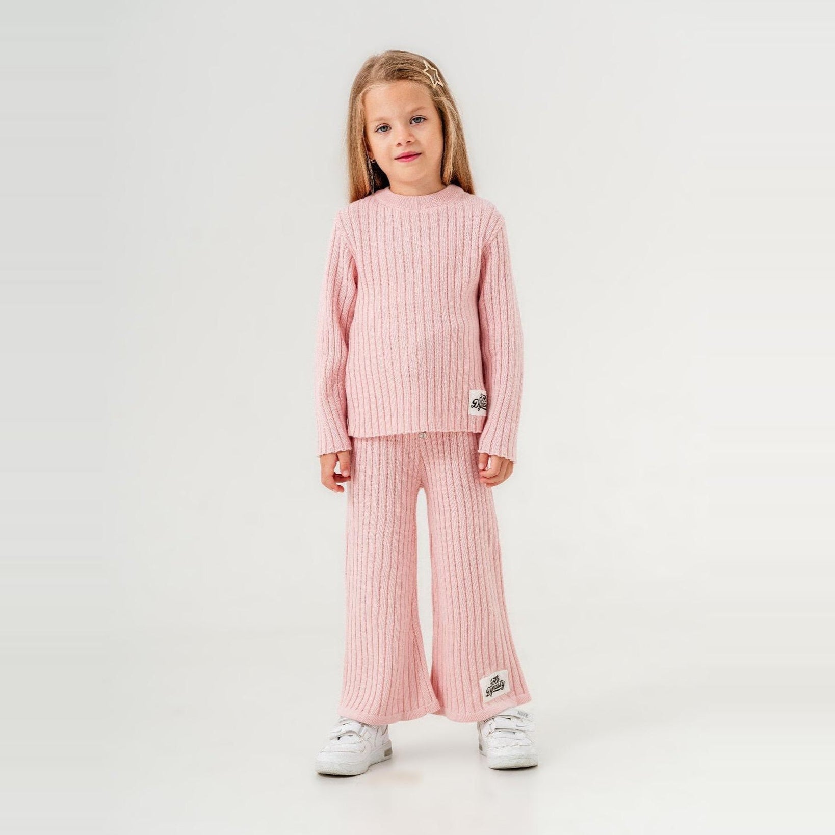 Striped Queen Girls Knit Set-0