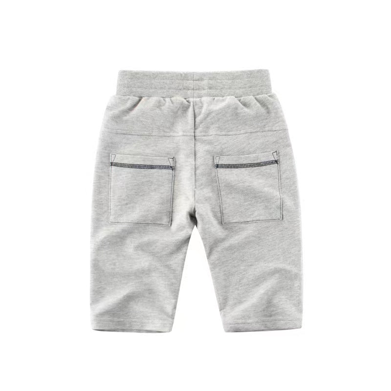 Baby Boy Letter Print Round Neck Short Sleeve Cotton Design Section Children’s Tops In Summer